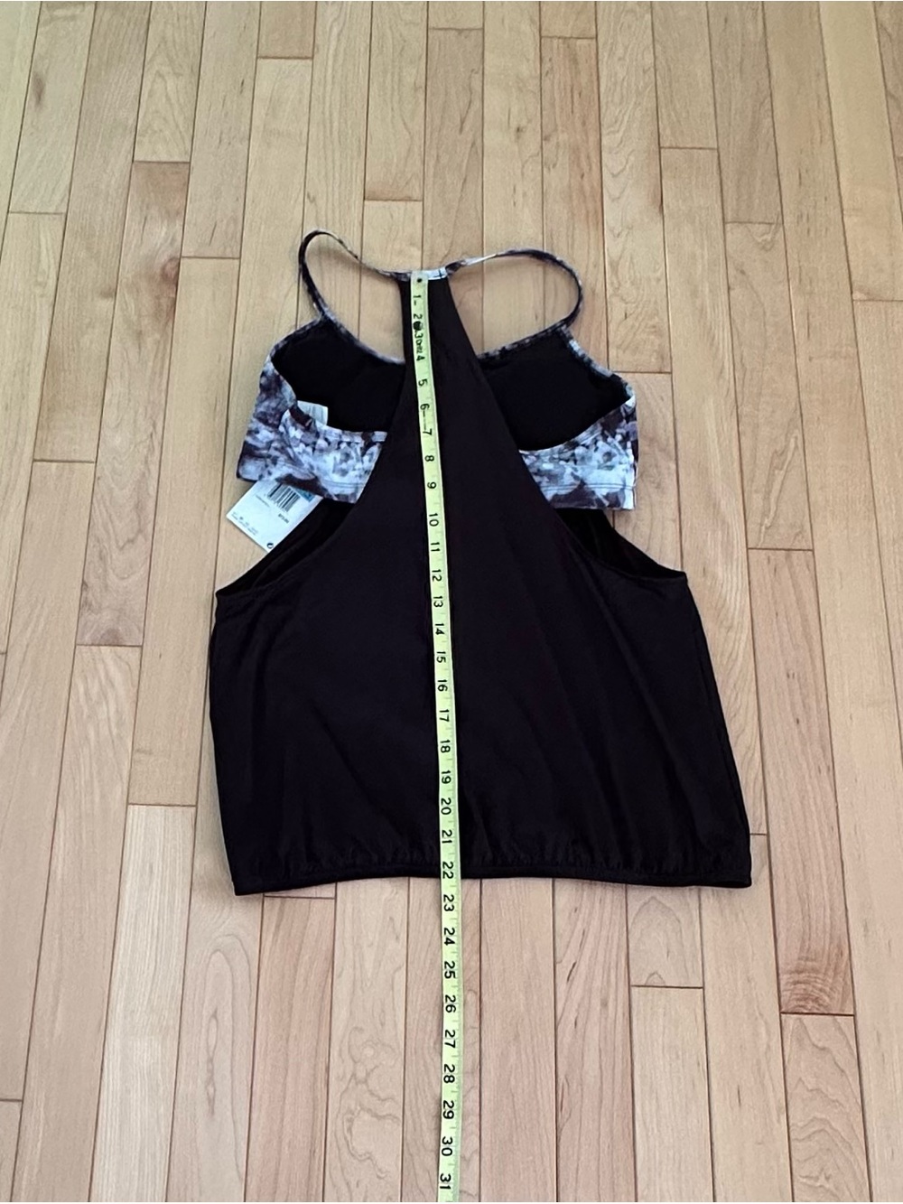 Nike Swim Women’s Layered Tankini Top in Black; NWT, Sz. M - Picture 12 of 13